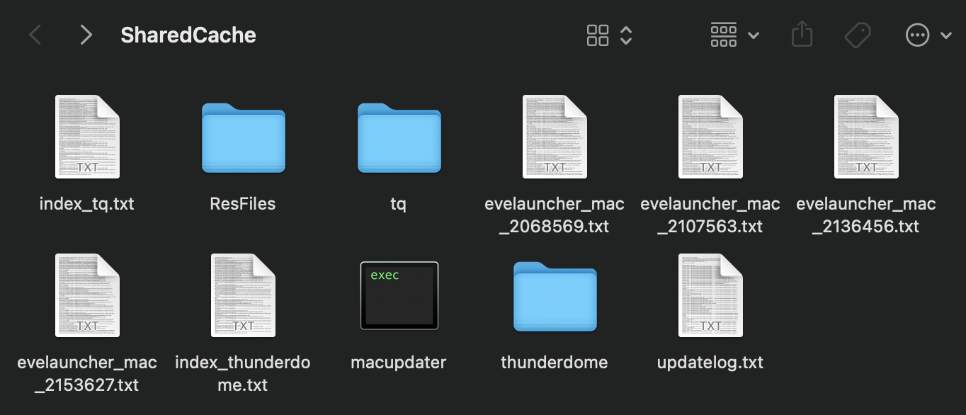 Launcher logs EVE Online